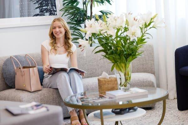 that Patient sitting comfortably in the Focus Vision waiting area