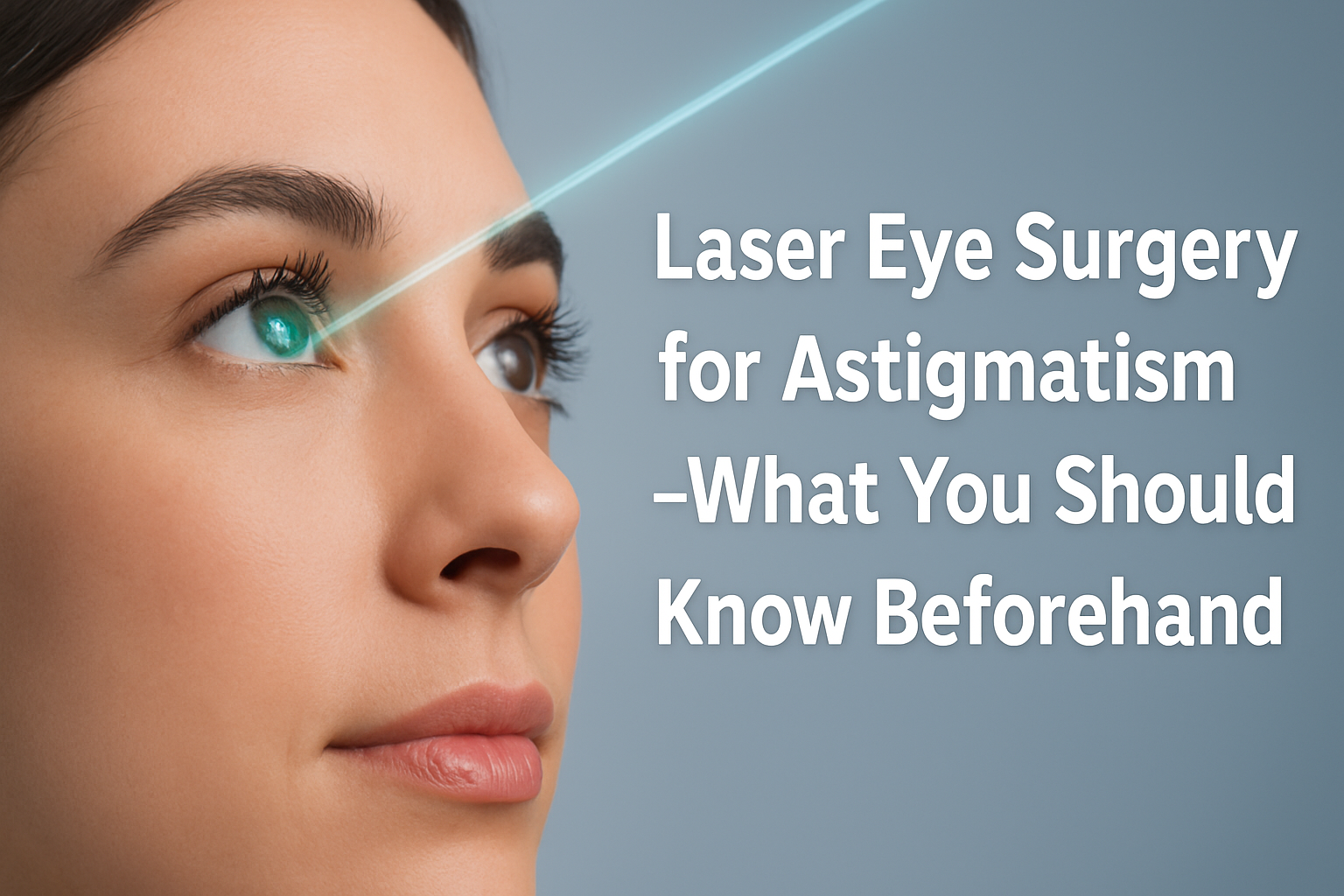 Laser eye surgery for astigmatism correction: What you need to know.
