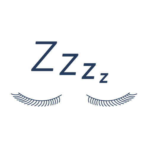 Blue icon indicating patient will be asleep during premium pterygium surgery